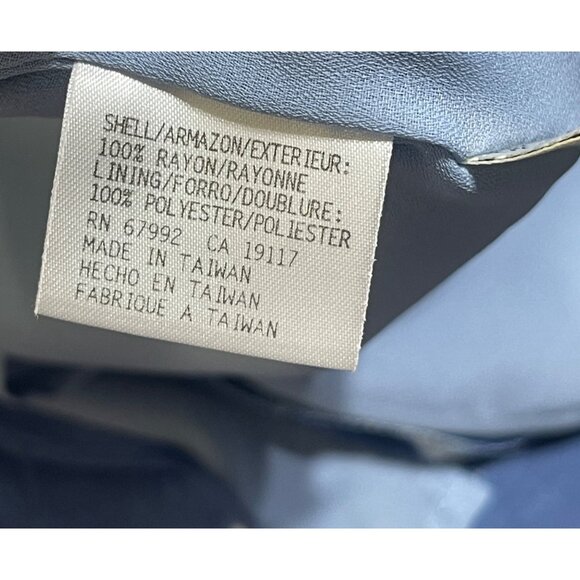 Sigrid Olsen VTG Shift Dress Sleeveless Blue 6P Petite Maxi 48" Y2K 90's - Picture 7 of 8